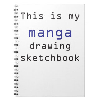 Manga teckningsketchbook anteckningsbok