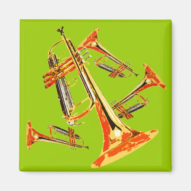 Många Trumpets Magnet (Framsidan)