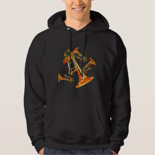 Många Trumpets Sweatshirt Med Luva