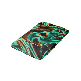 Många tvinnade akvamarinband och kaffeodlingar badrumsmatta