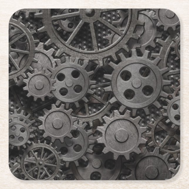 Många utrustar gammal rostig metall, eller underlägg papper kvadrat (Framsidan)