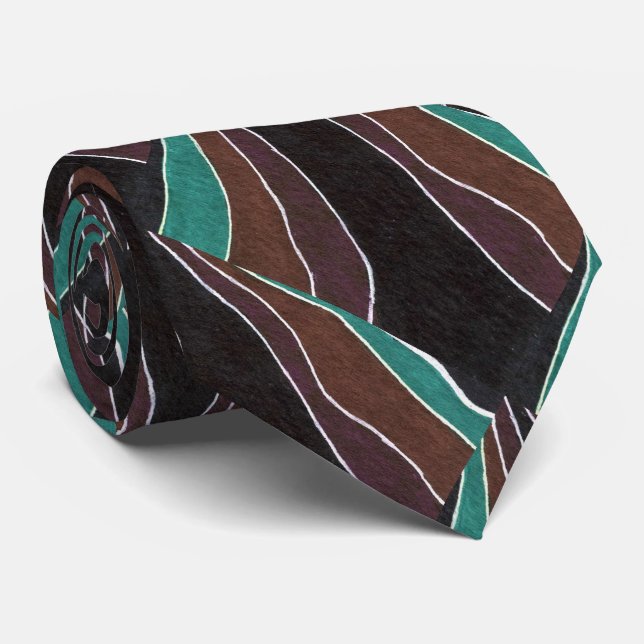 "Många Väg" - abstrakt designtid Slips (Rullad)