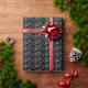 Många vitcykelsymboler på en svart bakgrund presentpapper (Holiday Gift)