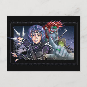 Manga Warriors Vykort