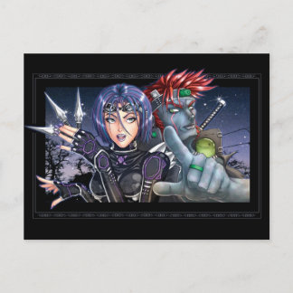 Manga Warriors Vykort