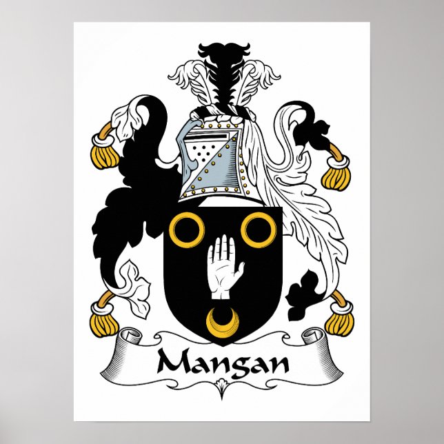 Mangan Family Crest Poster (Framsidan)