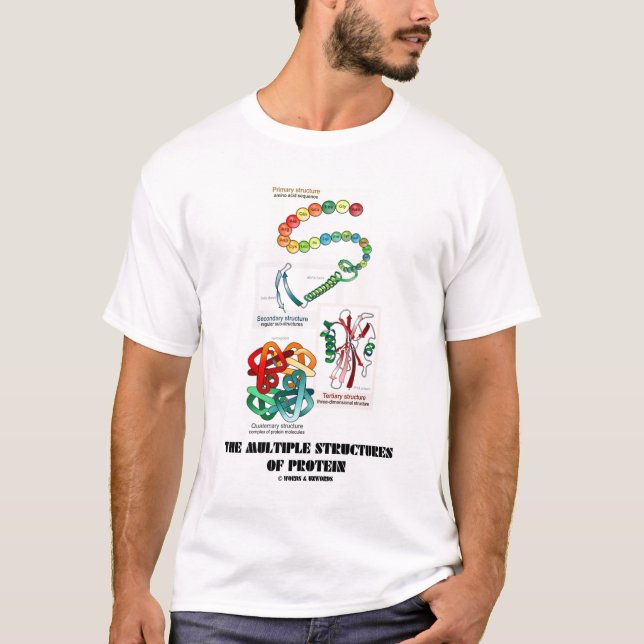 Mångan strukturerar av protein tee shirt (Framsida)