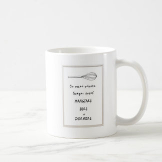Mangare bere e dormire Italian phrase Mug Kaffemugg