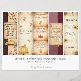 Mängd 5 Gratitude Bokmärken