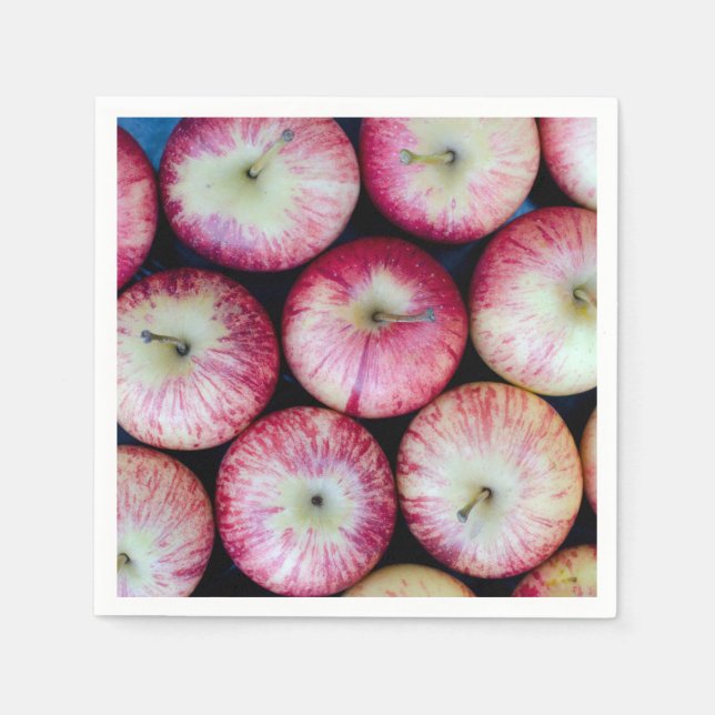 Mängder äpplen pappersservett (Framsidan)