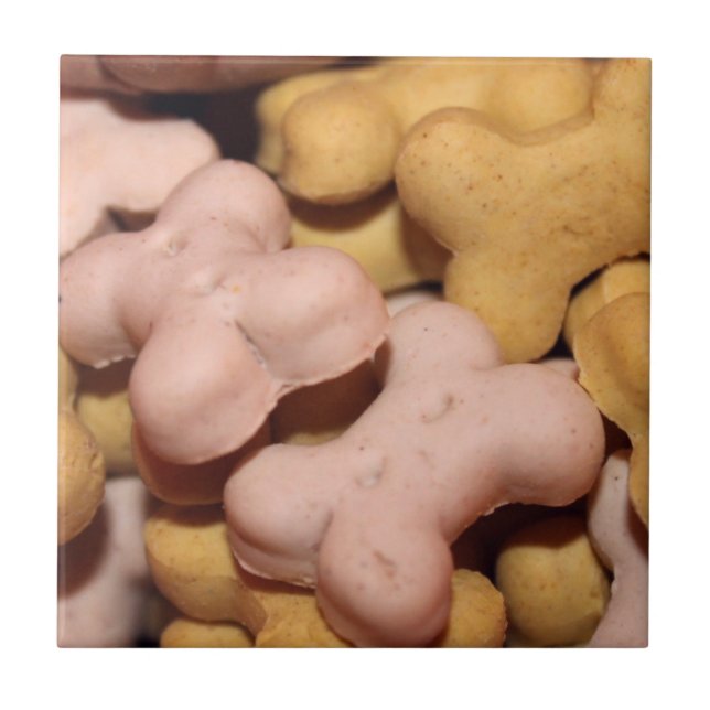 Mängder av Hund, biscuit, ben Kakelplatta (Framsidan)