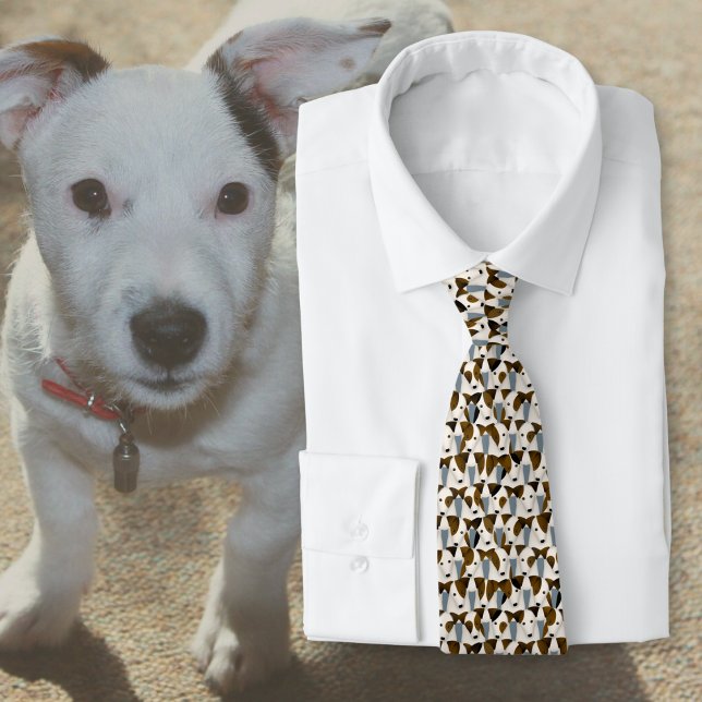 Mängder av jack russell-skräckare mönster slips (Skapare uppladdad)