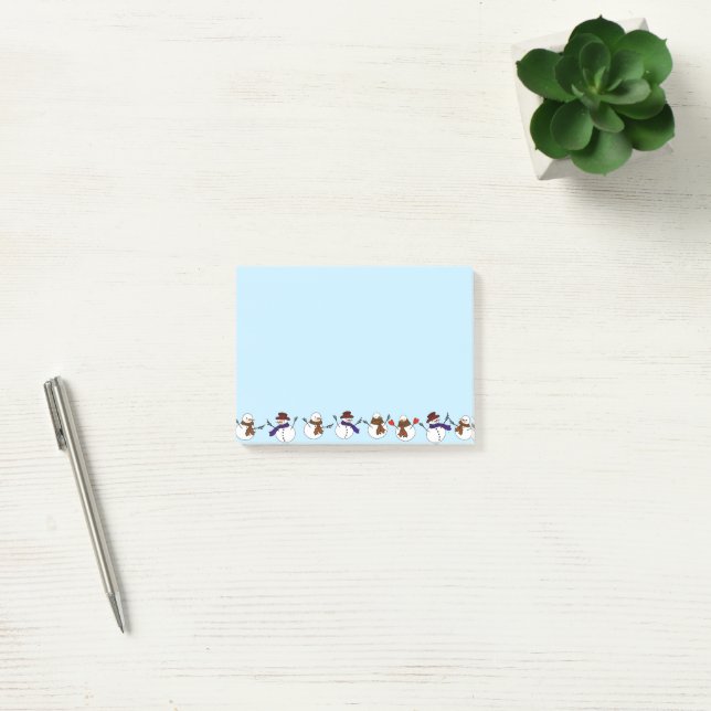 Mängder av julklapp Snögubbar jul Post-it Block (Kontor)