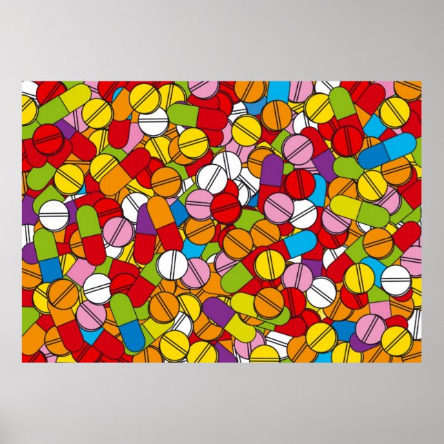 Mängder av Pills Poster (Framsidan)