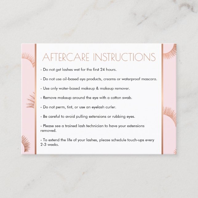 Mängder av "Salon Rosa/Ro Guld Efterhand Card" Visitkort (Framsida)