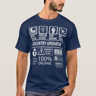 Mängdobjekt för datapuntoperatör för multitasking  t shirt