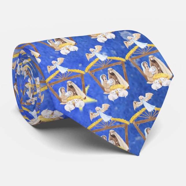 Manger jul baby Jesus julfirande högtid Slips (Rullad)
