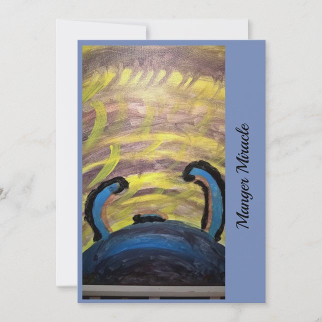 Manger Miracle-julkort Julkort (Framsida)