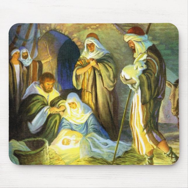 MangerJesus Mousepad jul Musmatta (Framsidan)