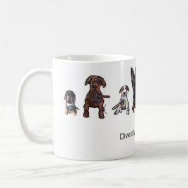 Mångfald är härlig kaffemugg