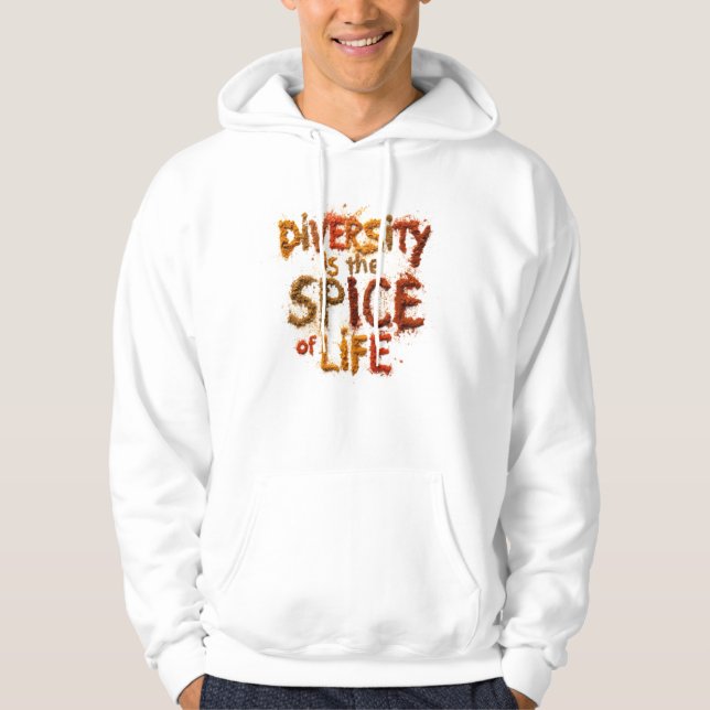 Mångfald är Livets Krydda - Trygg plats Hoodie (Framsida)