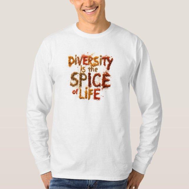 Mångfald är Livets Krydda - Trygg plats T Shirt (Framsida)