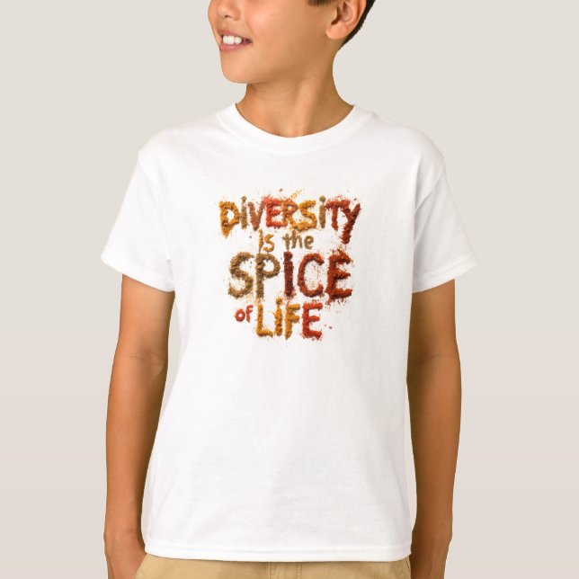 Mångfald är Livets Krydda - Trygg plats T Shirt (Framsida)