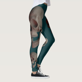 Mångfald av dödande mänskliga Döskallar Leggings