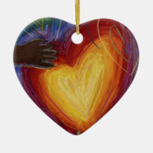 Mångfald DEI Hearts Helgdag Kärlek Gift Ornament