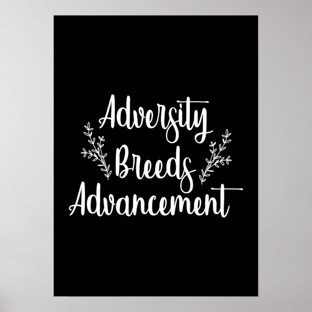 Mångfald - Gym Hustle Success Motivational Poster (Framsidan)