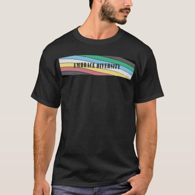 mångfald i pridet t shirt (Framsida)