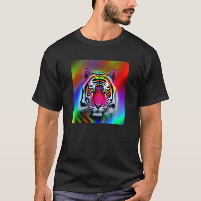 Mångfald Kärlek Happity Peace Kreativ Cute Rainb T Shirt (Framsida)