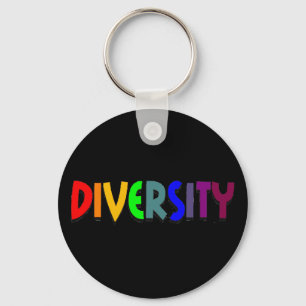 Mångfald Keychain Nyckelring