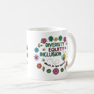 Mångfald Likhet Inkludering Kaffemugg