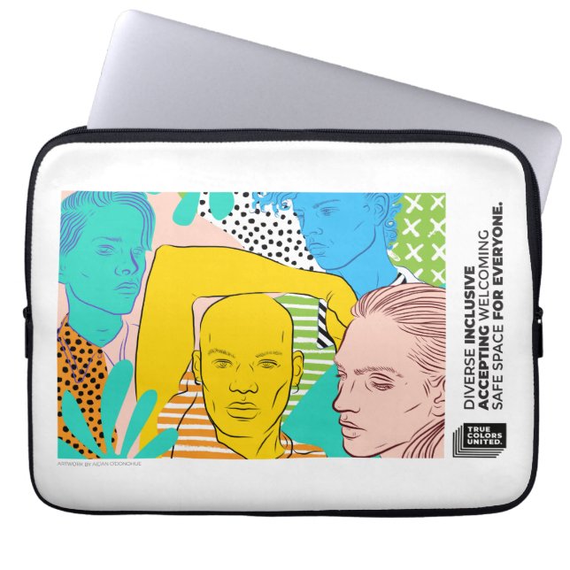 Mångfald- & medräknandeelektronik hänger lös laptop fodral (Framsidan)