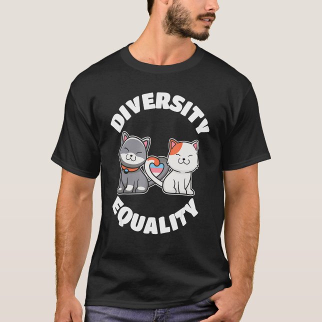 Mångfald och jämställdhet mellan kvinnor och män - t shirt (Framsida)