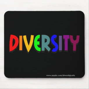Mångfald (regnbåge) Mousepad (horisontalstil) Musmatta