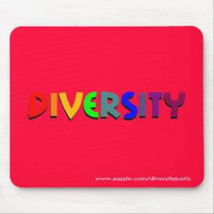 Mångfald (regnbåge) Mousepad (vertikal stil) Musmatta