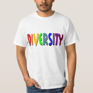 Mångfald (regnbåge) t-shirt