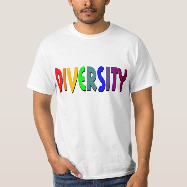 Mångfald (regnbåge) t-shirt (Framsida)