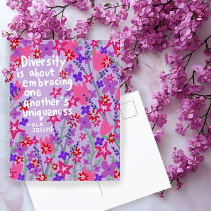 Mångfald som ger universiteten Ola Joseph Quote Vykort