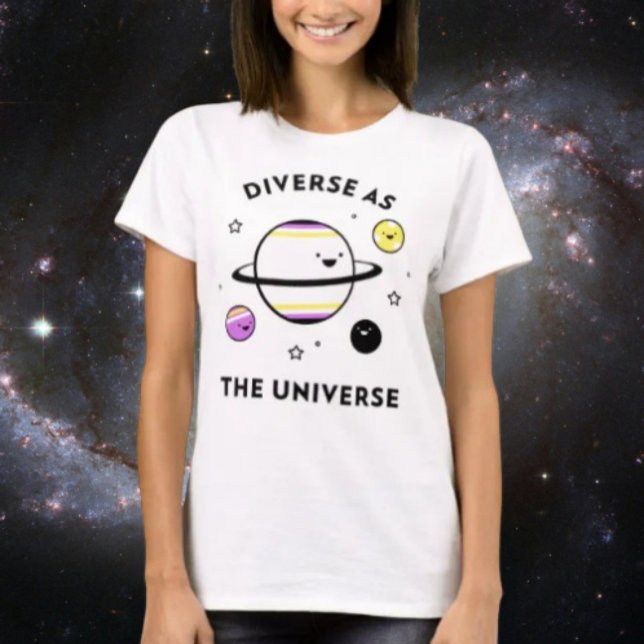 Mångfald som universum t shirt (Skapare uppladdad)