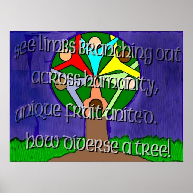 Mångfald Träd Poster (Framsidan)