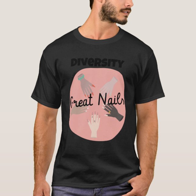 Mångfald, Underbar Nagel och jämlikhetsmannen T Shirt (Framsida)