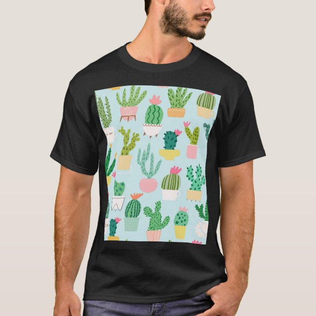 Mångfald, vintagens sömlösa bakgrund. t shirt (Framsida)