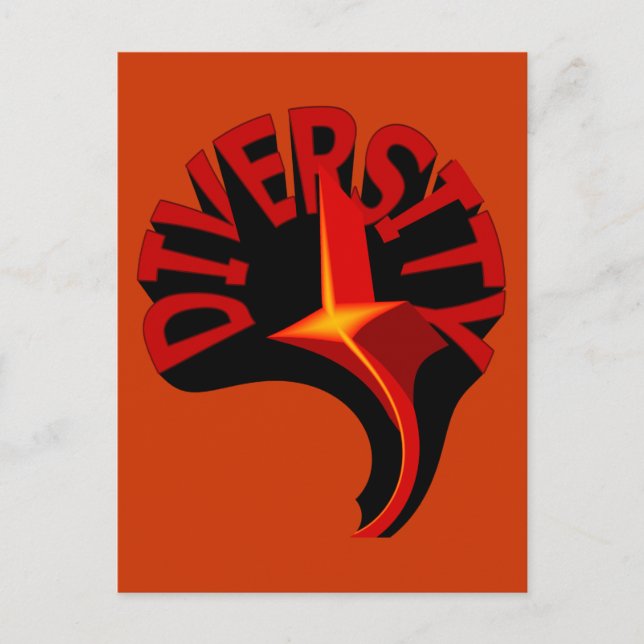 Mångfald Virvlande Stjärna Postkort Vykort (Framsida)