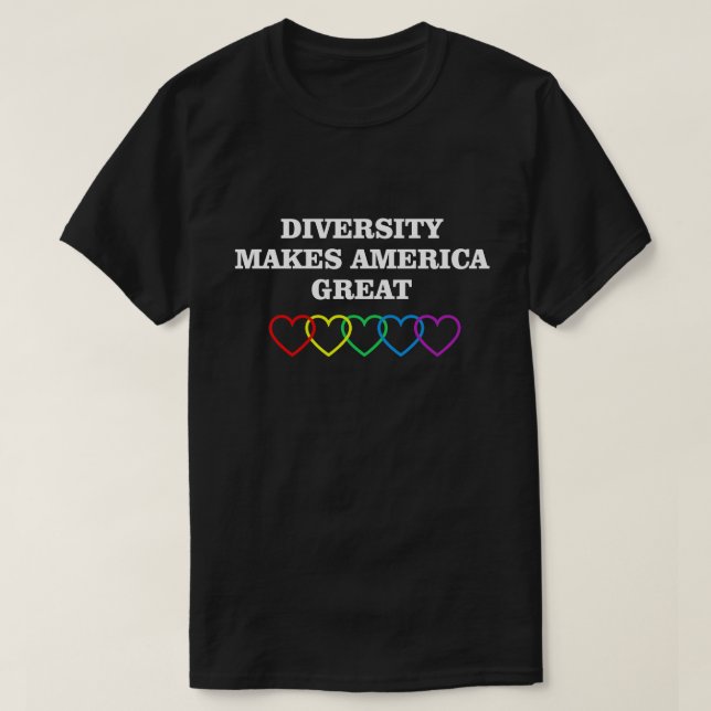 MÅNGFALDEN GÖR AMERIKA UNDERBART T SHIRT (Design framsida)