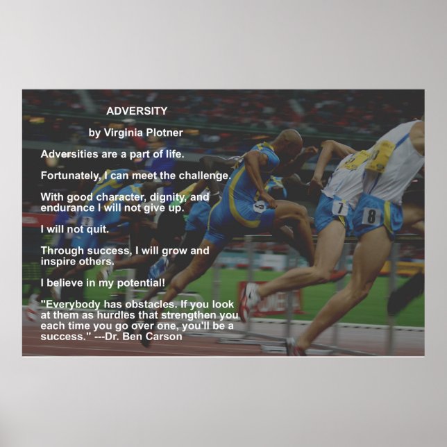 Mångfalden poster med ett citat av dr Ben Carson (Framsidan)