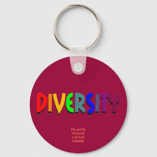 Mångfaldens Anpassningsbar Burgandy Keychain Nyckelring