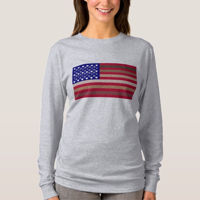 Mångfaldflagga T-shirt (Framsida)